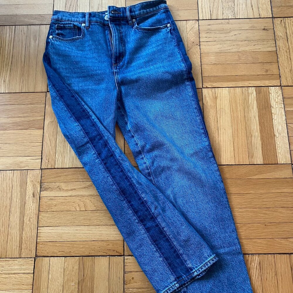 High Rise Straight Leg Jeans in Vintage Indigo Wash Women's Size 6